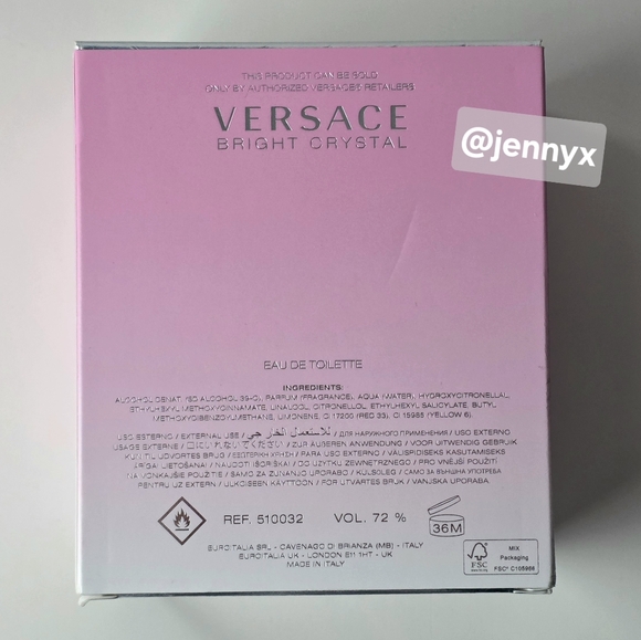 Versace Bright Crystal Eau de Toilette 3.0 fl oz - Picture 8 of 12